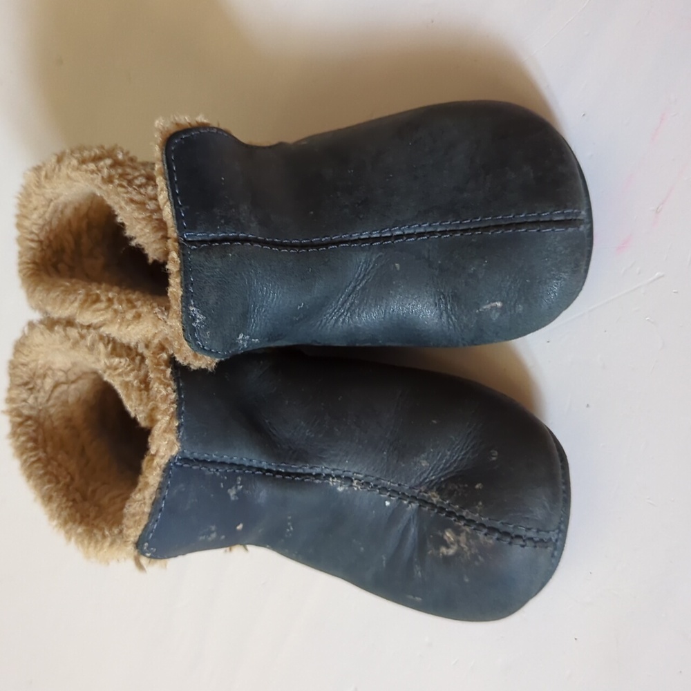 Old Soles Infant Navy Blue 12-15 months Booties Sz 5